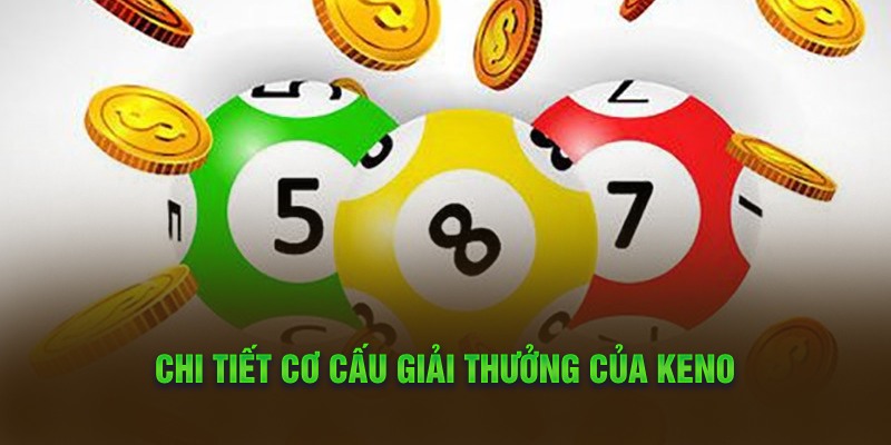 Chi tiết cơ cấu giải thưởng của Keno